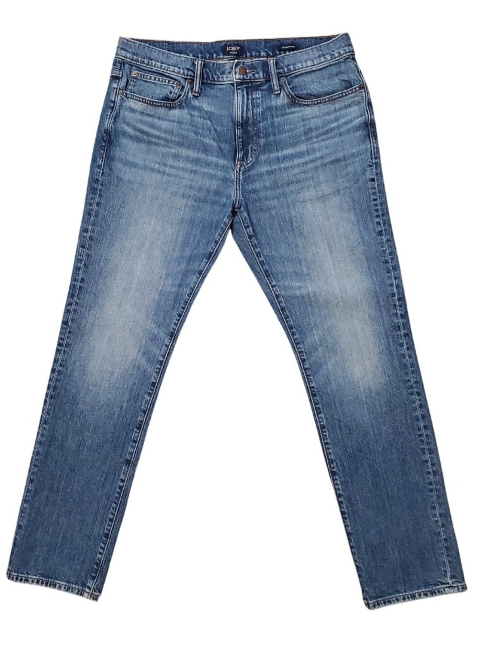J Crew Straight Leg Flex 34x32 (Meas 34x30.5 11" Mid Rise) Med Mens Jeans A15